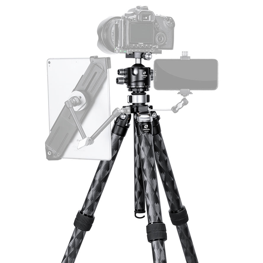Trípode de carbono Leofoto LQ-365C + rótula de bola LH-47 - Serie Mr. Q