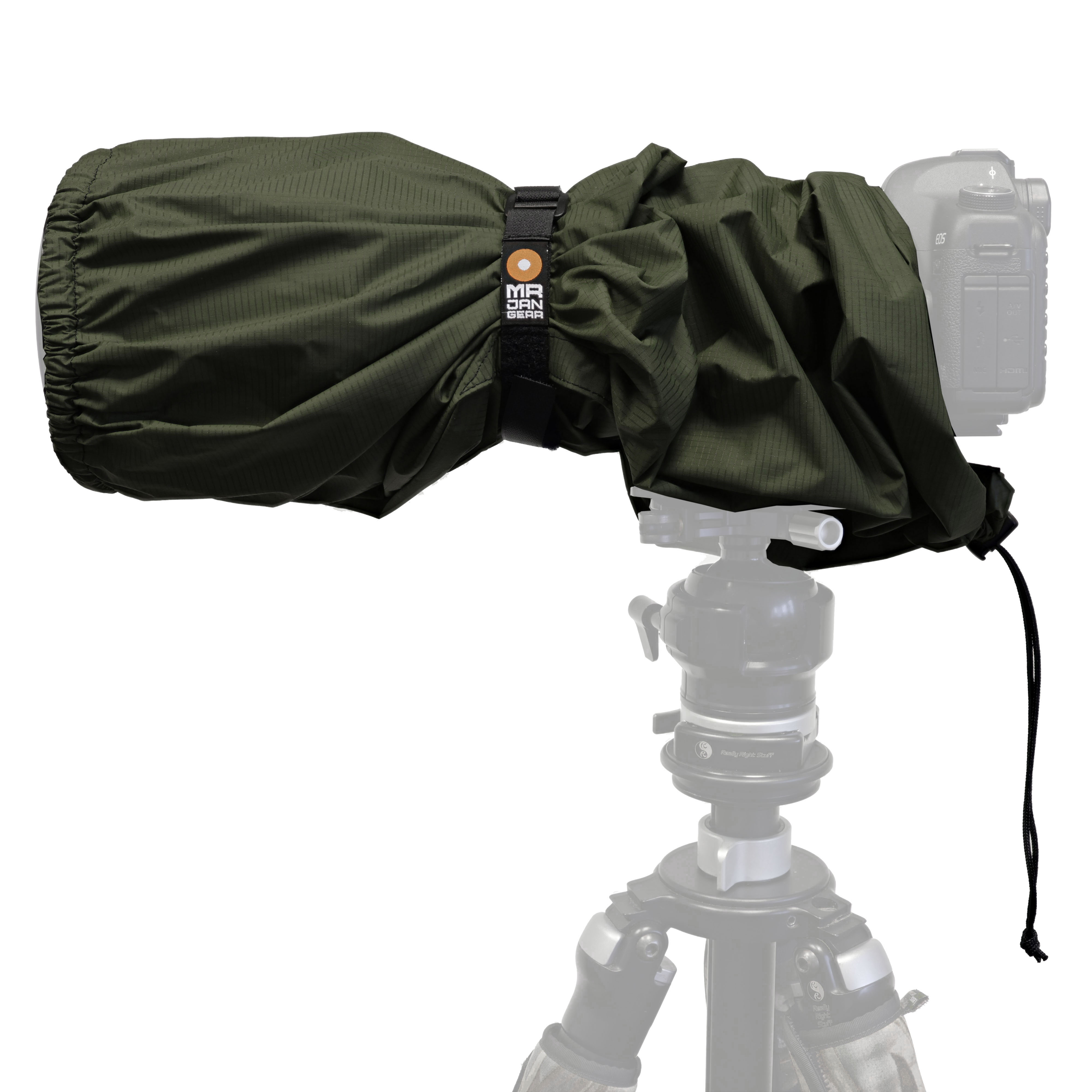 MR JAN GEAR shower cap rain cover for camera & lens khaki - ⌀ 18 cm, length 70 cm - LensCoat Color/Pattern: Khaki | Regenschutz Größe: L ⌀ 18 cm, length 70 cm