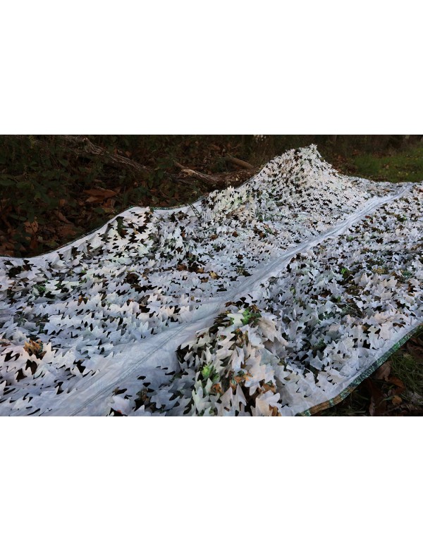 Red de camuflaje Tragopan 3 x 6 m camuflaje de nieve / colores de camuflaje