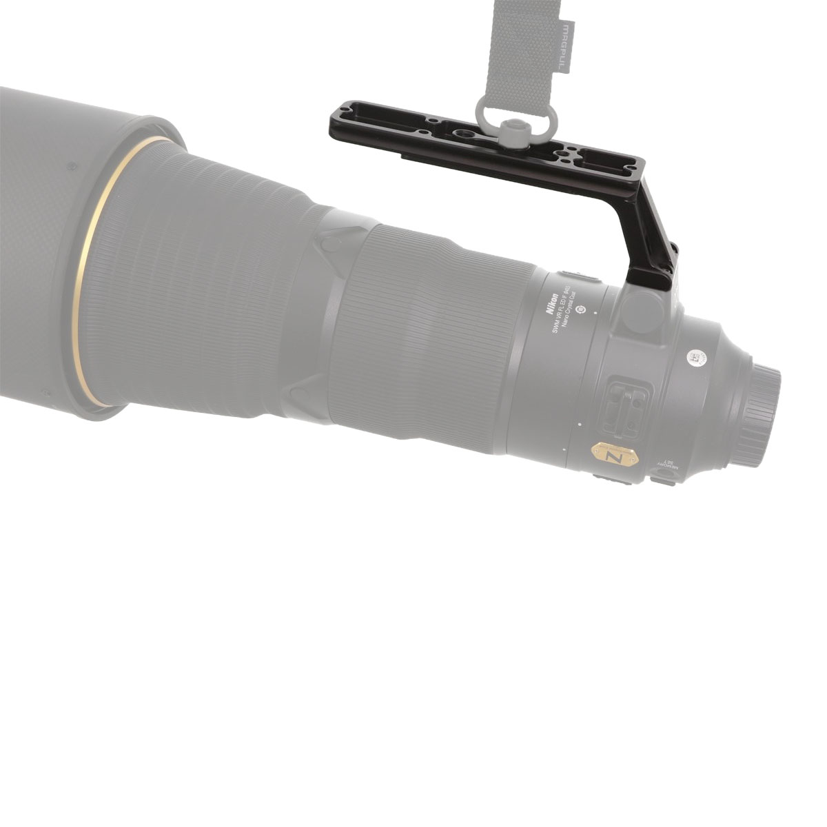 Piede sostitutivo per obiettivo Kirk LP-63N per vari teleobiettivi Nikon con attacco QD