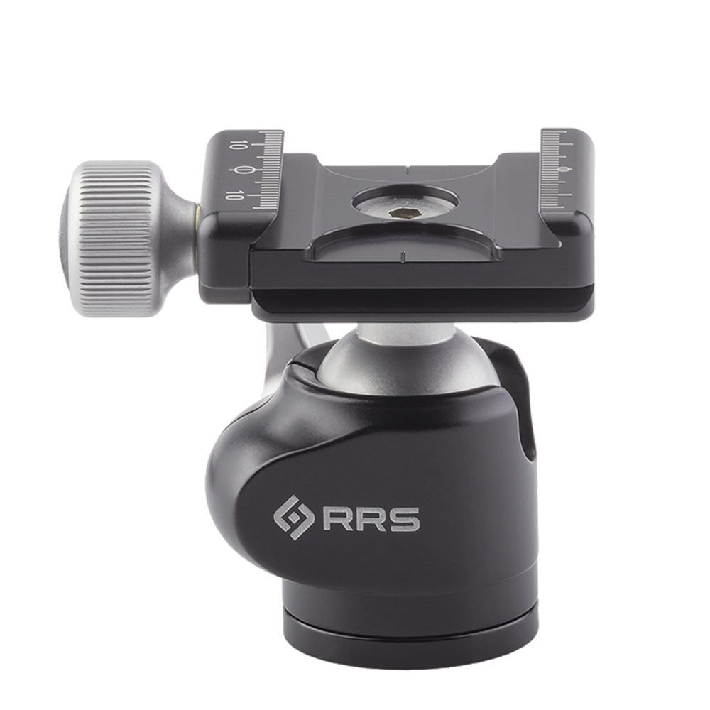 Really Right Stuff BH-25 Pro - Testa a sfera ultraleggera con morsetto a vite compatto B2-mAS - RRS clamp/platform: with B2-mAS screw knob clamp