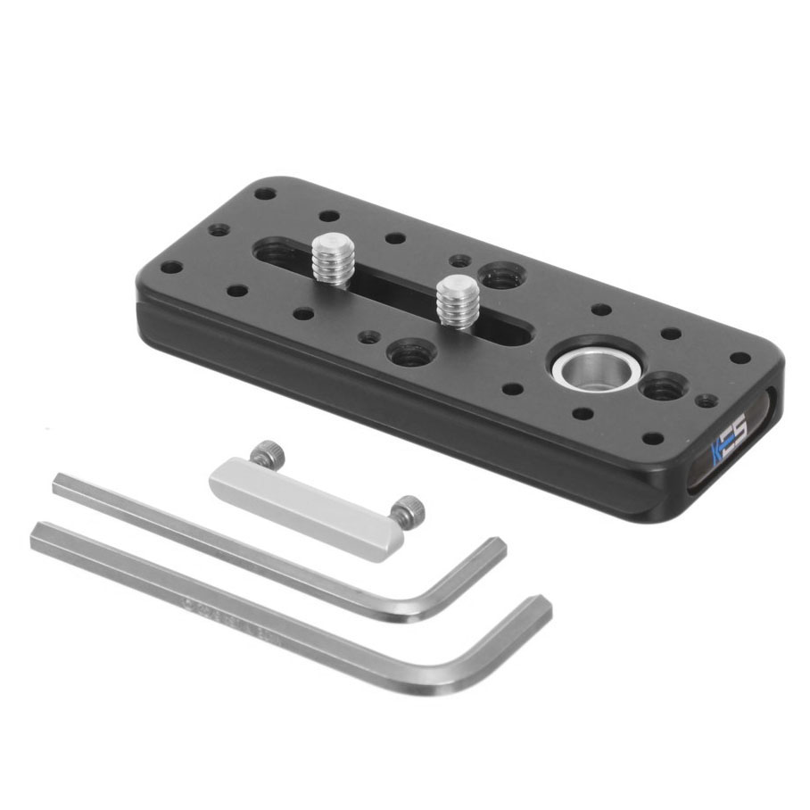 Piastra obiettivo universale Kirk KLP-360-2NL (91 mm) con attacco QD e 2 viti