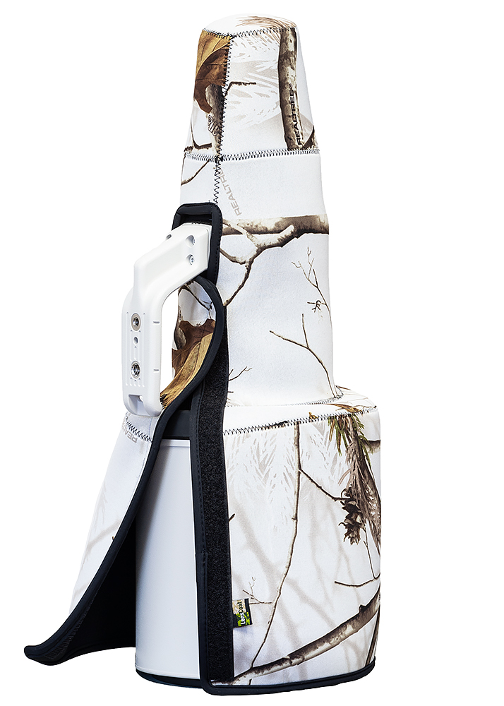 TravelCoat™ für Canon RF 600 f/4 mit Sonnenblende Realtree AP Snow - Farbe:  Realtree AP Snow LensCoat