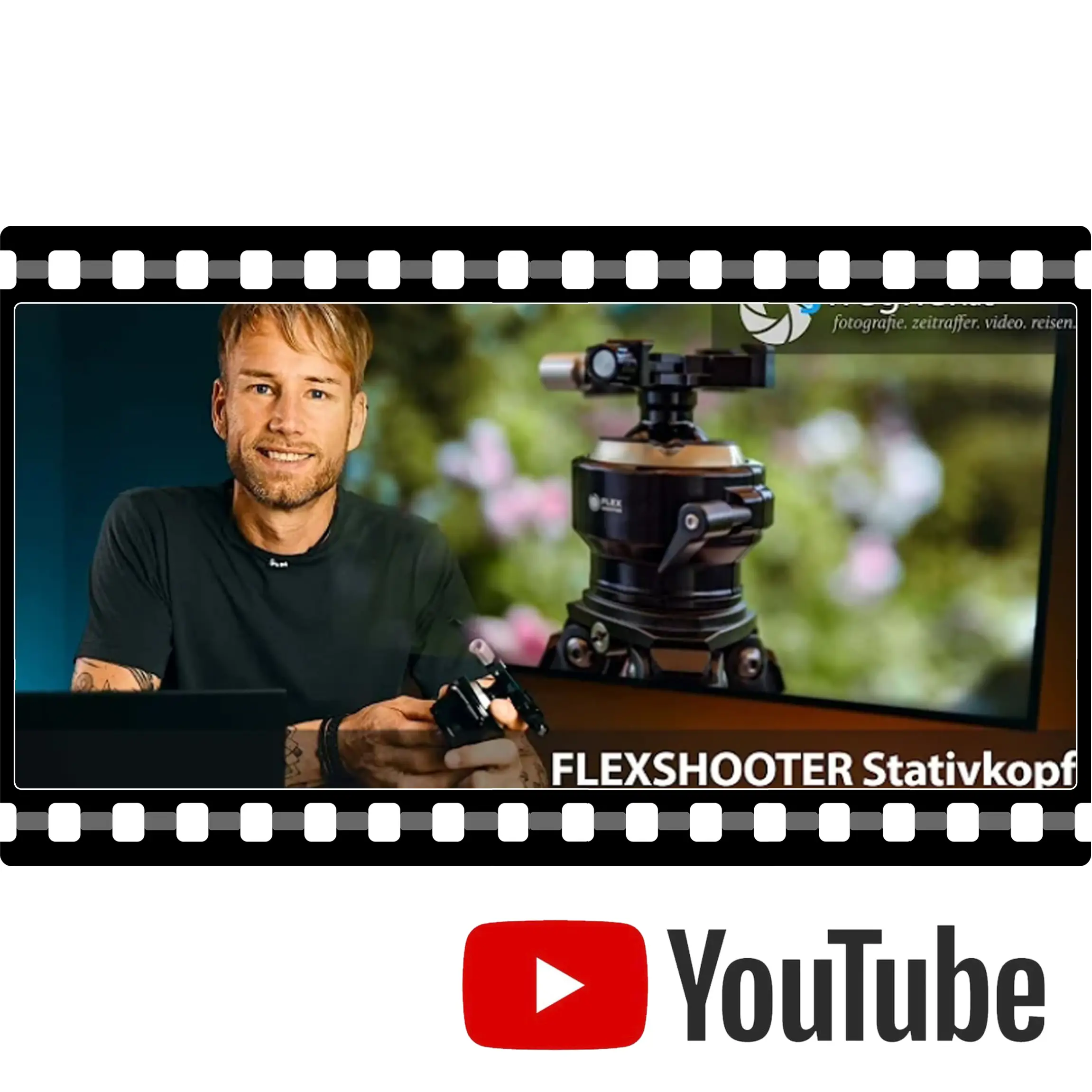 Flexshooter Pro Lever (Silver Edition) Multi-Stativkopf/Teleneiger mit Hebelklemme - Klemmtyp: Hebelklemme | Kugelfarbe: silber eloxiert