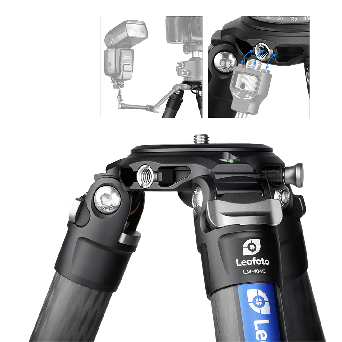 Leofoto LM-404C Summit Karbon-Stativ