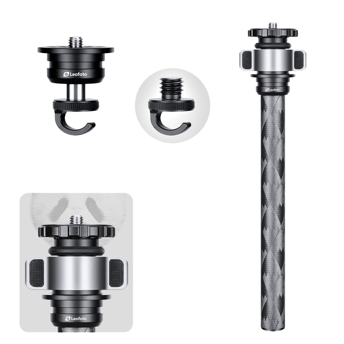 Trípode de carbono Leofoto LQ-365C + rótula de bola LH-47 - Serie Mr. Q