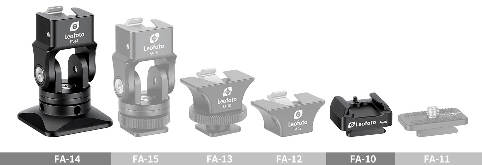 Leofoto FA-14 quick release platform (Arca Swiss) + FA-10 V quick release plate