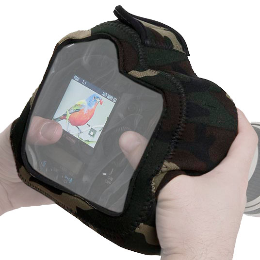 LensCoat Kameraschutz BodyGuard Pro CB (Clear Back) - Farbe:  Forest Green Camo LensCoat