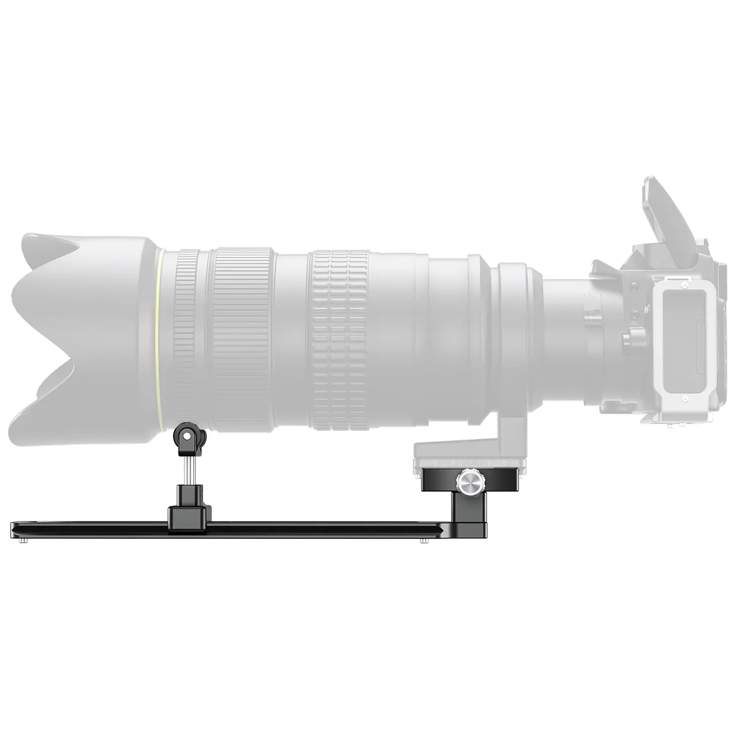 Leofoto VR-150LS Dual-Pivot Teleschiene mit Schnellwechselklemme (295 mm lang)