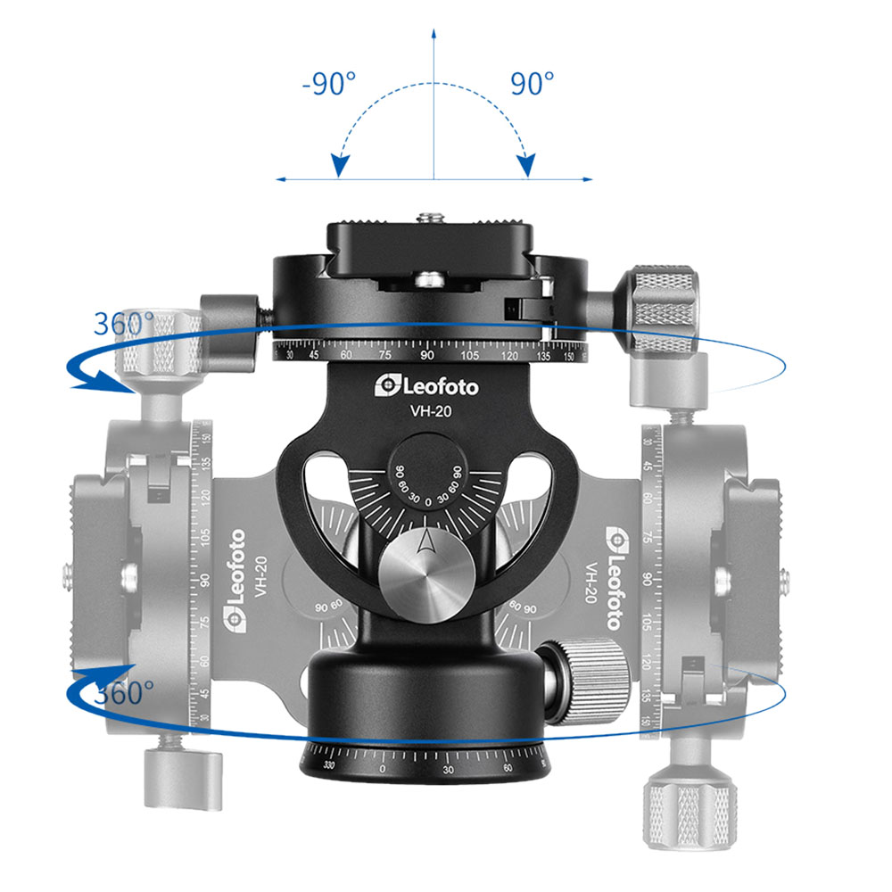 Testa per monopiede Leofoto VH-20