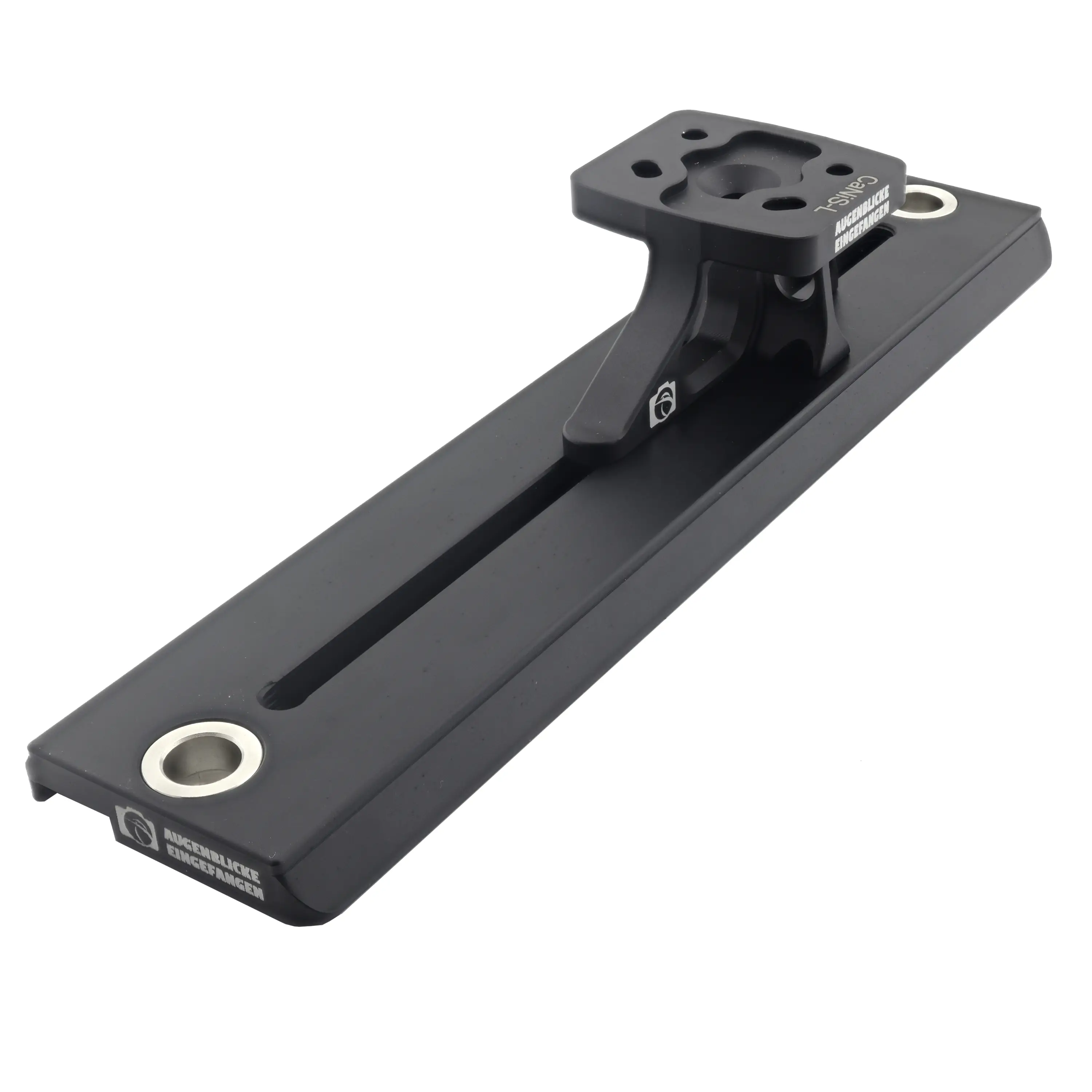 Modularer Objektiv-Ersatzfuß CaNiS-L 210 für Canon-Nikon-Sony-Sigma-Objektive mit 2 x QD-Aufnahme (Manfrotto/Sachtler Video Standard) CaNiS-L (hoch) - Videoplatte VP-210 (210 mm) 2 x QD - Objektiv-Platte: Videoplatte VP-210 (210 mm) 2 x QD | Objektiv-Sockel: Canon / Nikon / Sony / Sigma (hoch)