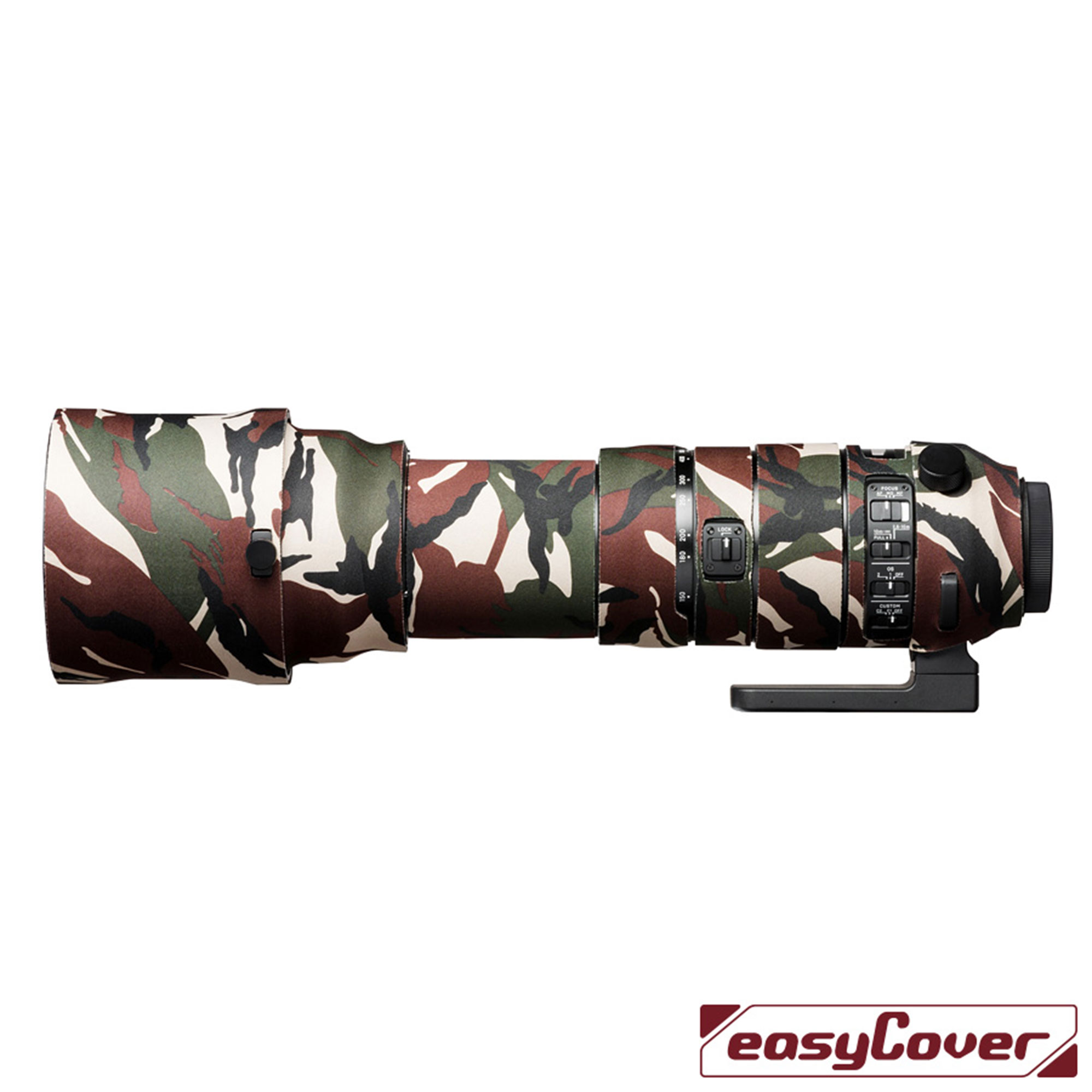 Protection d’objectif Easycover Lens Oak pour Sigma 150-600mm F5.0-6.3 DG OS HSM Sports camouflage vert - Farbe: Green Camouflage