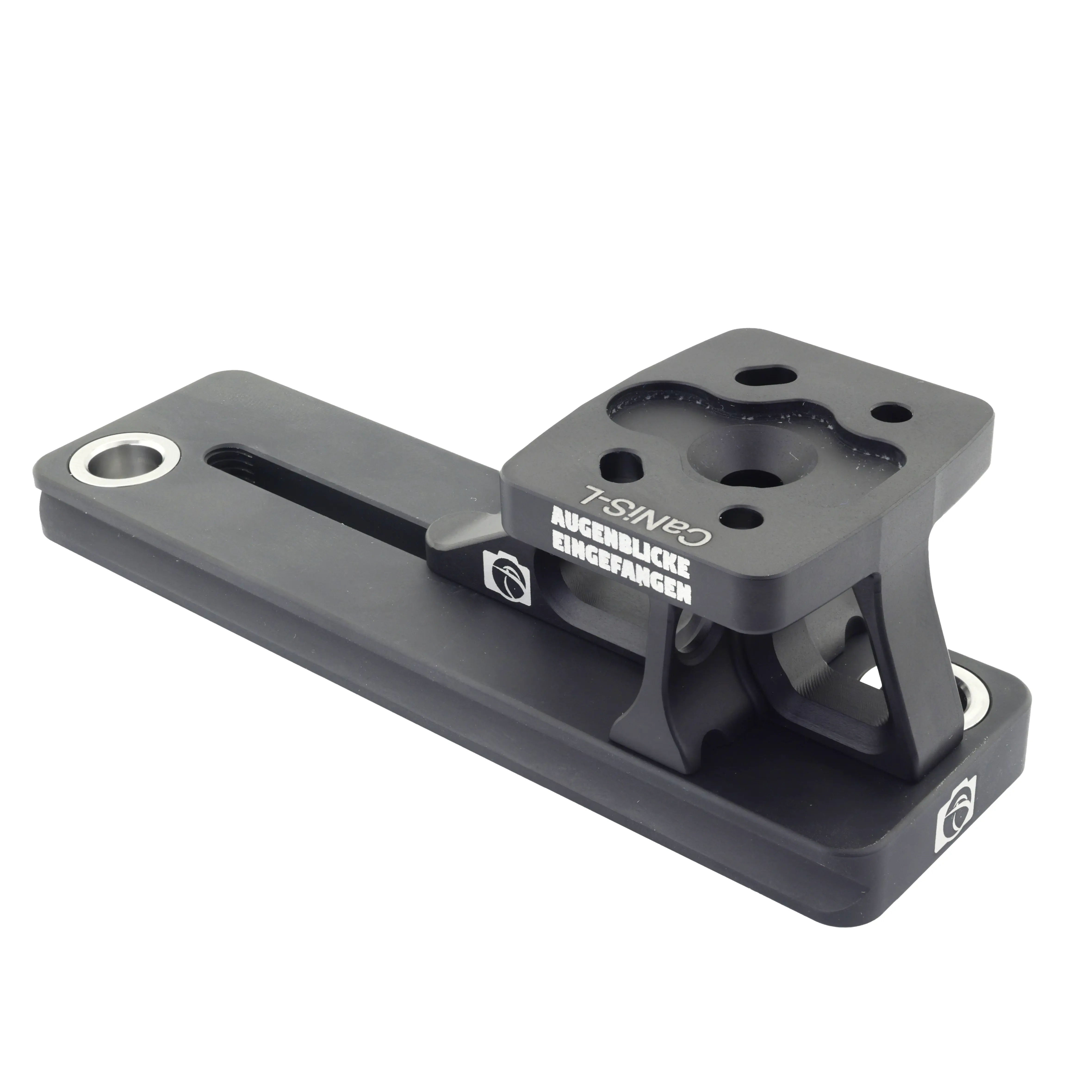 Modularer Objektiv-Ersatzfuß CaNiS-L 130 für Teleobjektive von Nikon-Canon-Sony-Sigma OP-130 (130 mm) 2 x QD  - CaNiS-L (hoch) - Objektiv-Platte: OP-130 (130 mm) 2 x QD  | Objektiv-Sockel: Canon / Nikon / Sony / Sigma (hoch)