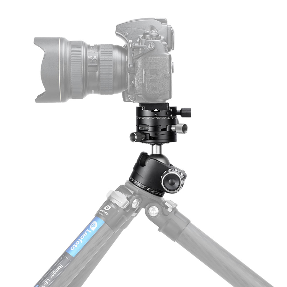 Rótula de bola Leofoto LH-40GR con cabezal panorámico de engranajes G2