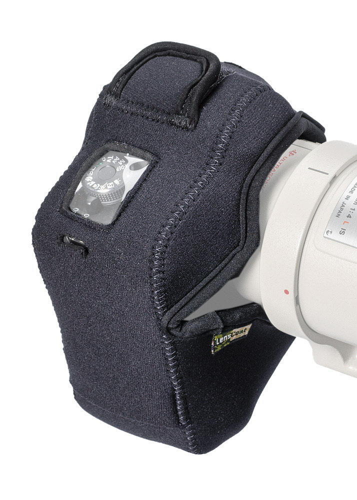 Protection de caméra LensCoat BodyGuard Compact CB (dos transparent) avec poignée batterie - noir - LensCoat Couleur/motif: noir