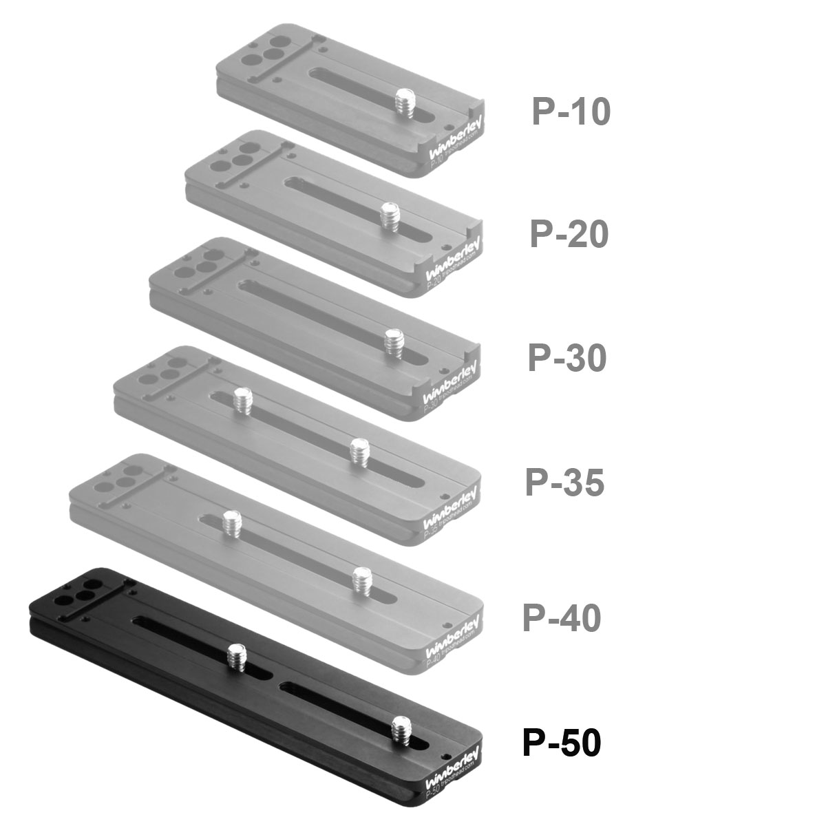 Wimberley P-50 Universal-Objektivplatte (168 mm)