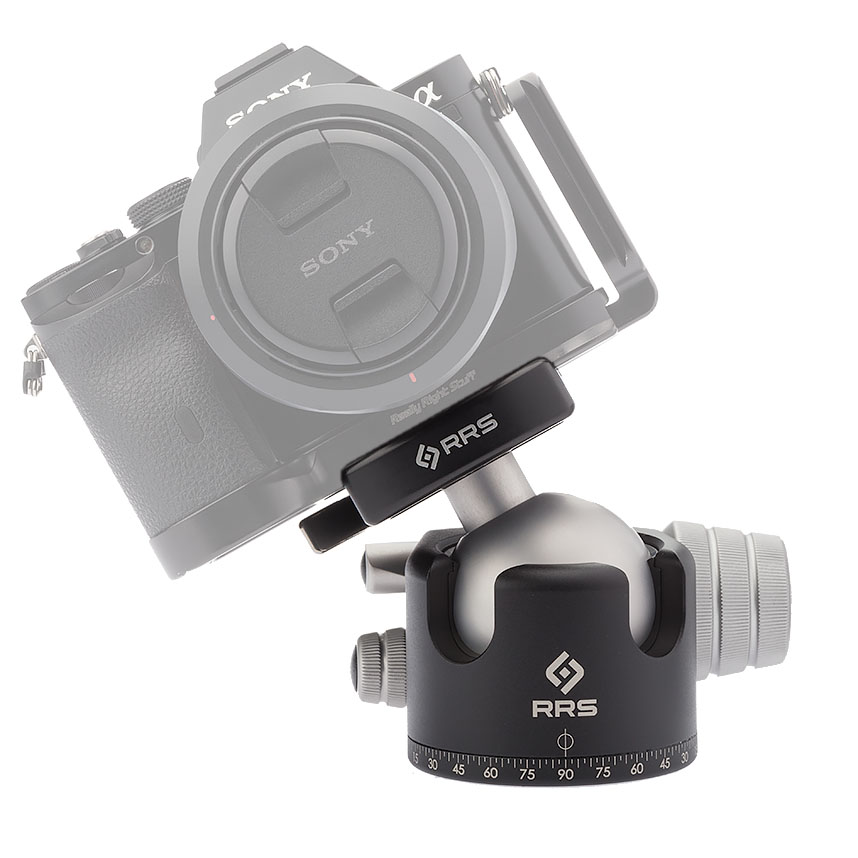 Really Right Stuff BH-55-LR - Kugelkopf mit B2 LR II Schnellwechselklemme mit Klemmhebel mit B2-LR II Hebelklemme - RRS Klemmung/Teller: mit B2-LR II Hebelklemme