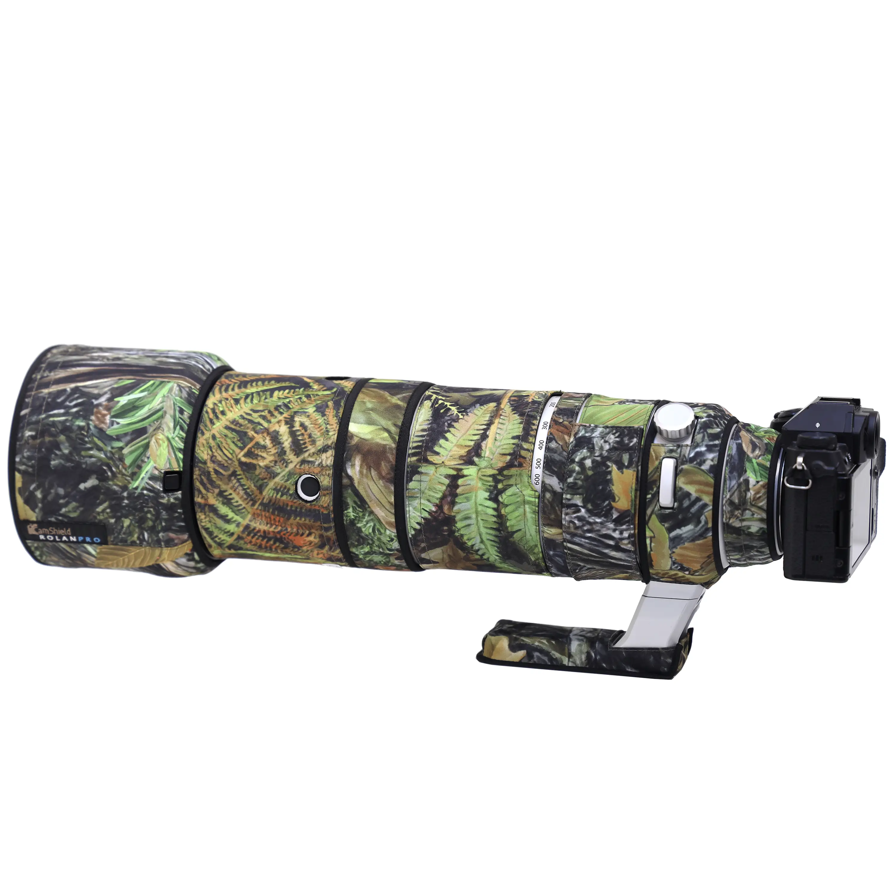 ROLANPRO Protección de lente para Fuji XF 150-600mm f/5.6-8 R LM OIS WR Camuflaje & Waterproof