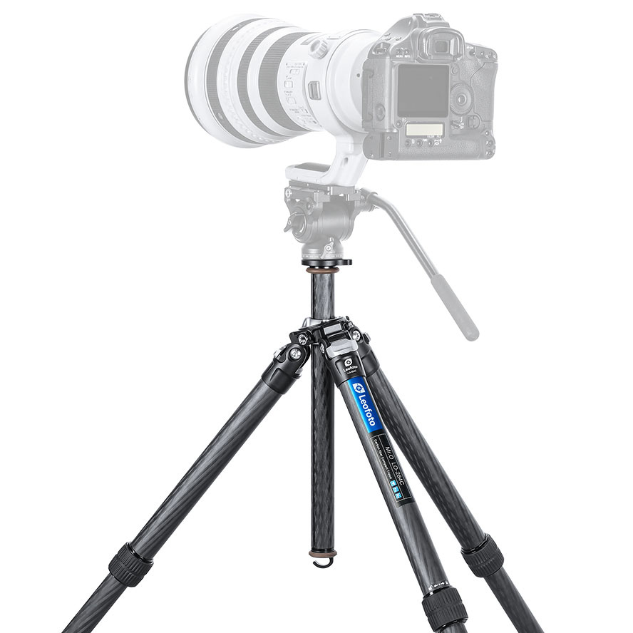 Trípode de carbono Leofoto LO-284C con columna central nivelable