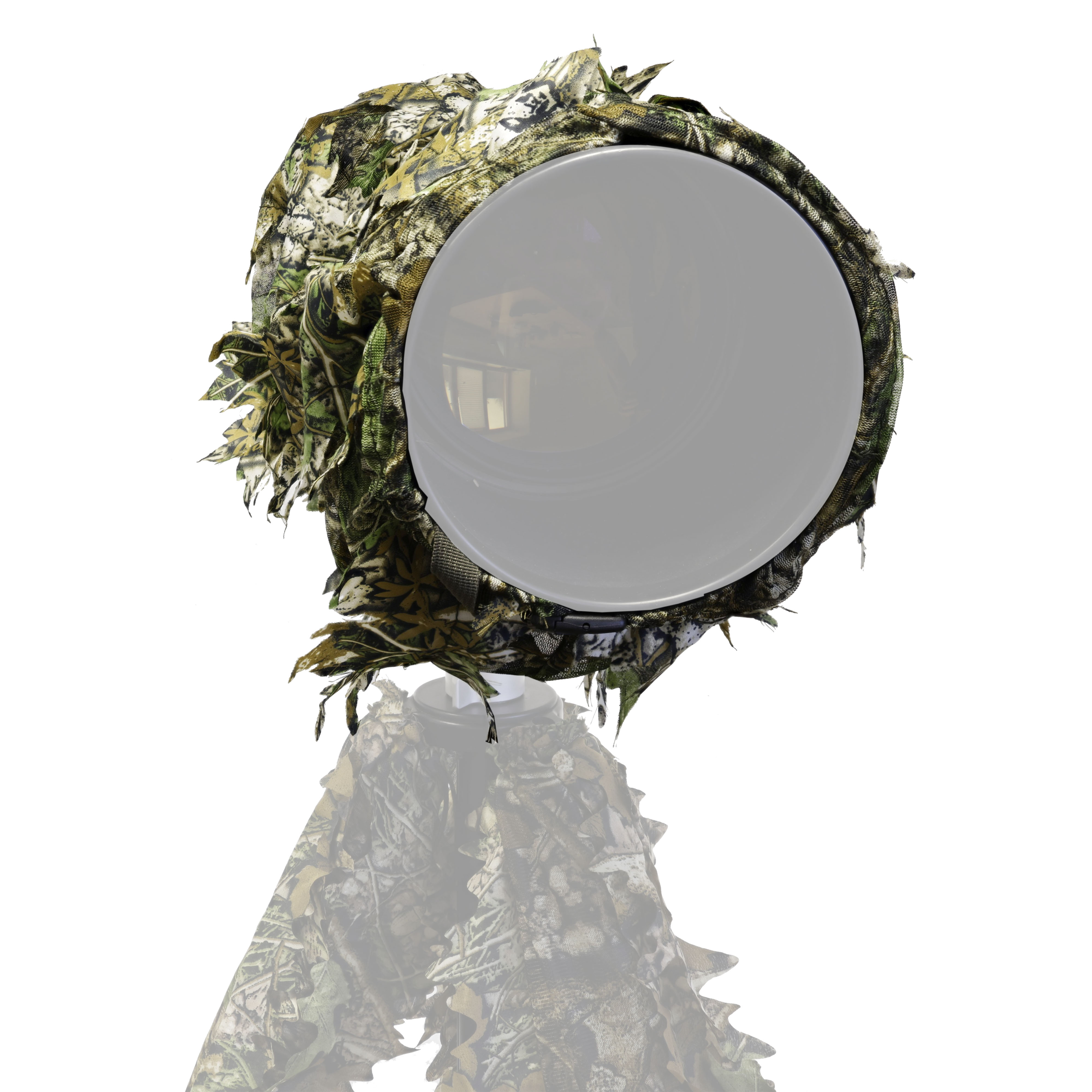 Manchon XL de camouflage 3D Tragopan - camouflage pour combinaison appareil photo-téléobjectif