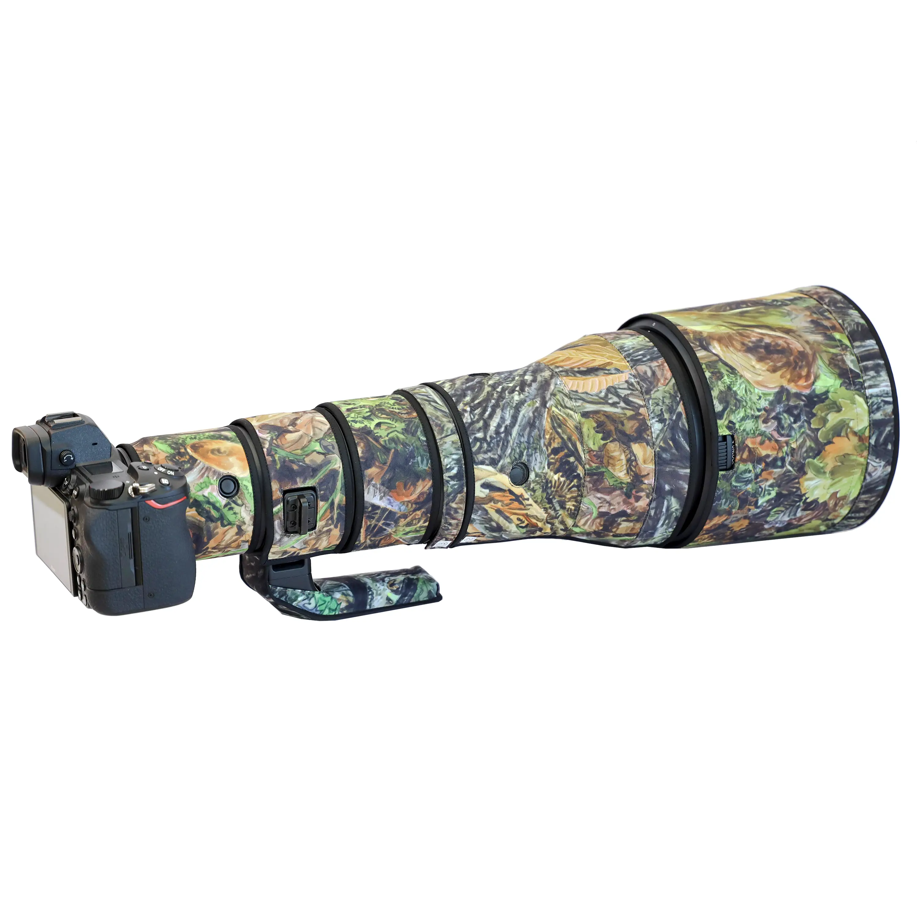 ROLANPRO Protezione per obiettivo Nikon Z 800mm f/6.3 VR S - Mimetico & Impermeabile
