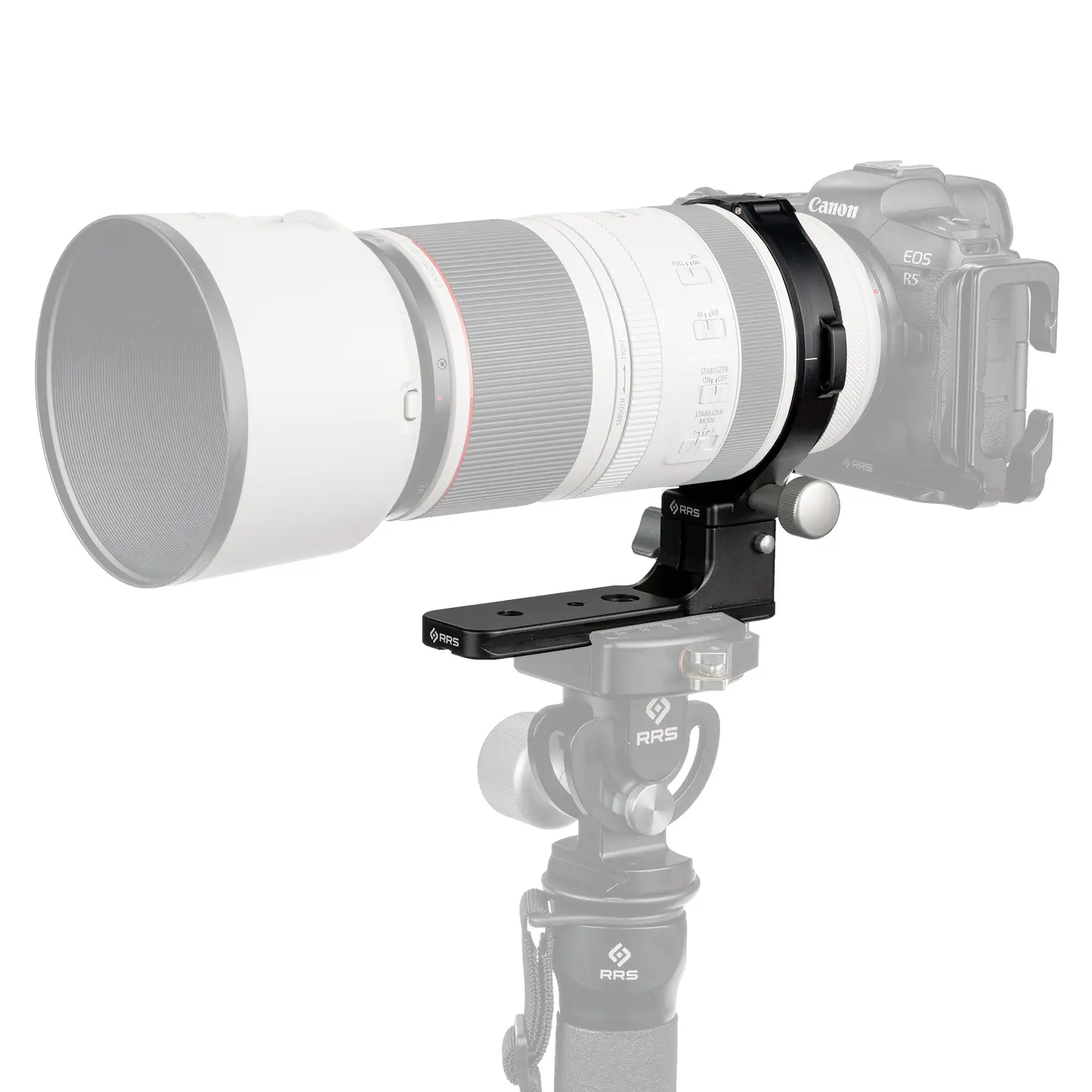 Really Right Stuff LC-A51 Package: collare per obiettivo con piede LCF-55 per Canon RF 100-500 mm