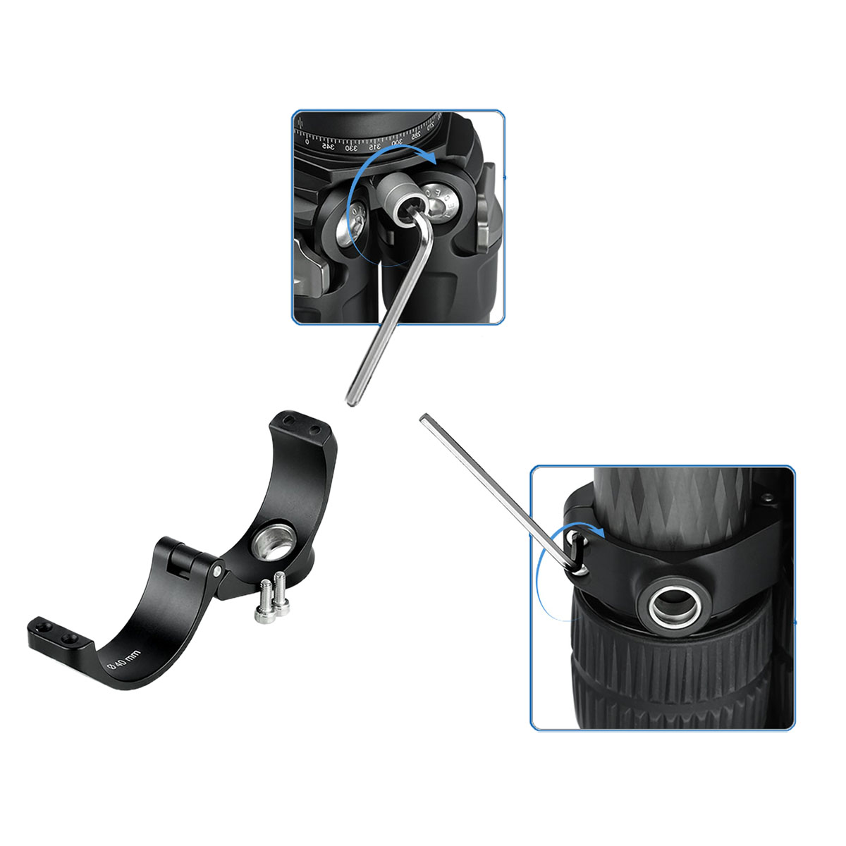 Leofoto Stativtragegurt LS für 1/4" UNC-Gewinde und Stativschelle 32 mm - Stativbeindurchmesser: 32 mm