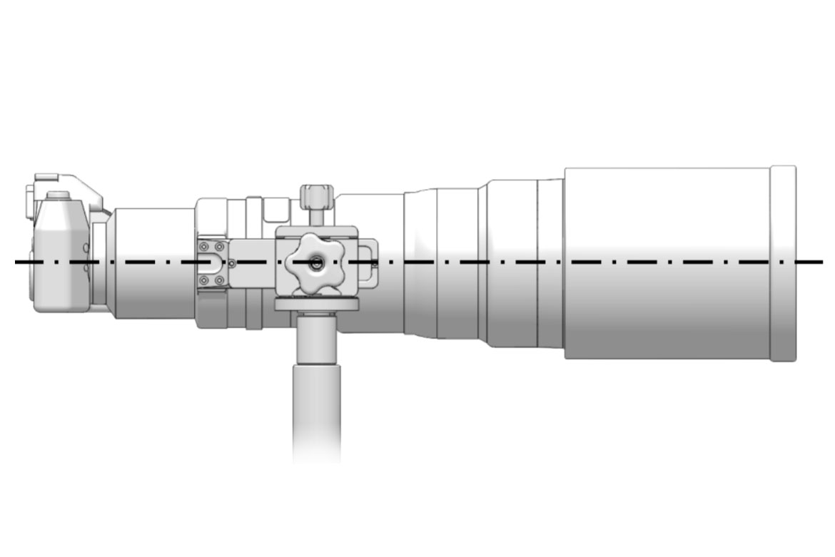 Wimberley MH-100 MonoGimbal Head Einweg Gimbal Neiger