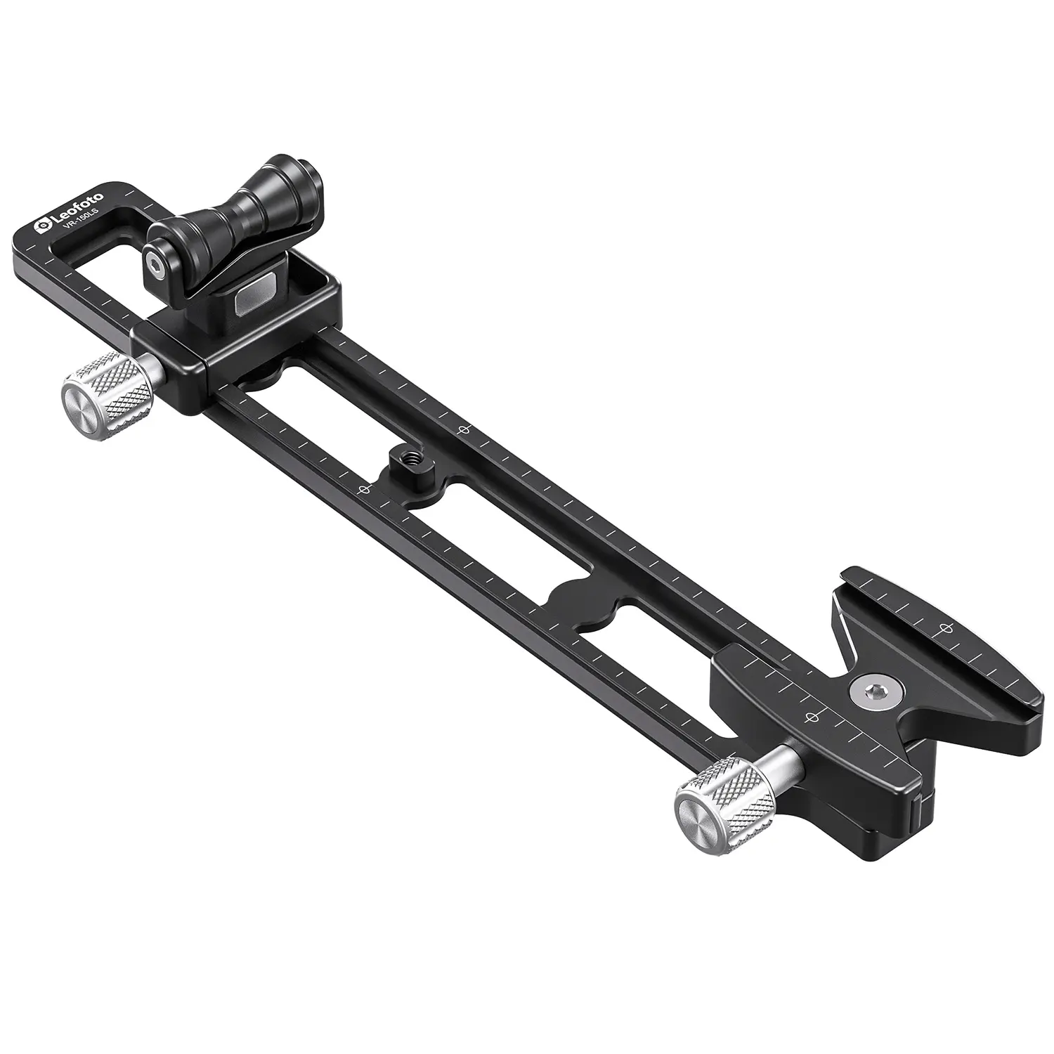 Leofoto VR-150LS rail téléobjectif à double pivot avec pince à dégagement rapide (295 mm de long)