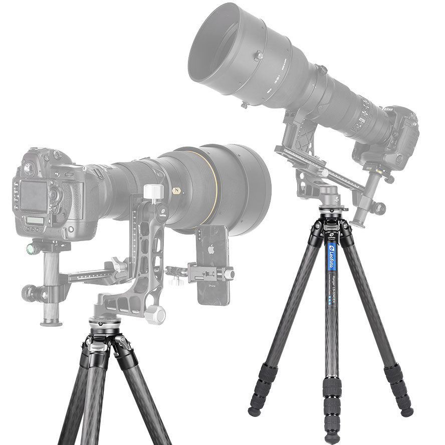 Leofoto LS-324CEX Ranger carbon tripod with integrated leveling