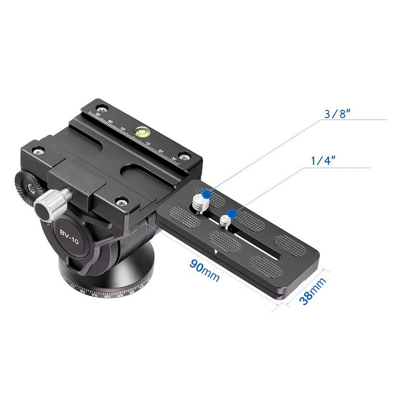 Leofoto MF-324CL Karbon-Einbein-Stativ + Schwenkfuß VD-04+ BV-10 (Videoneiger)