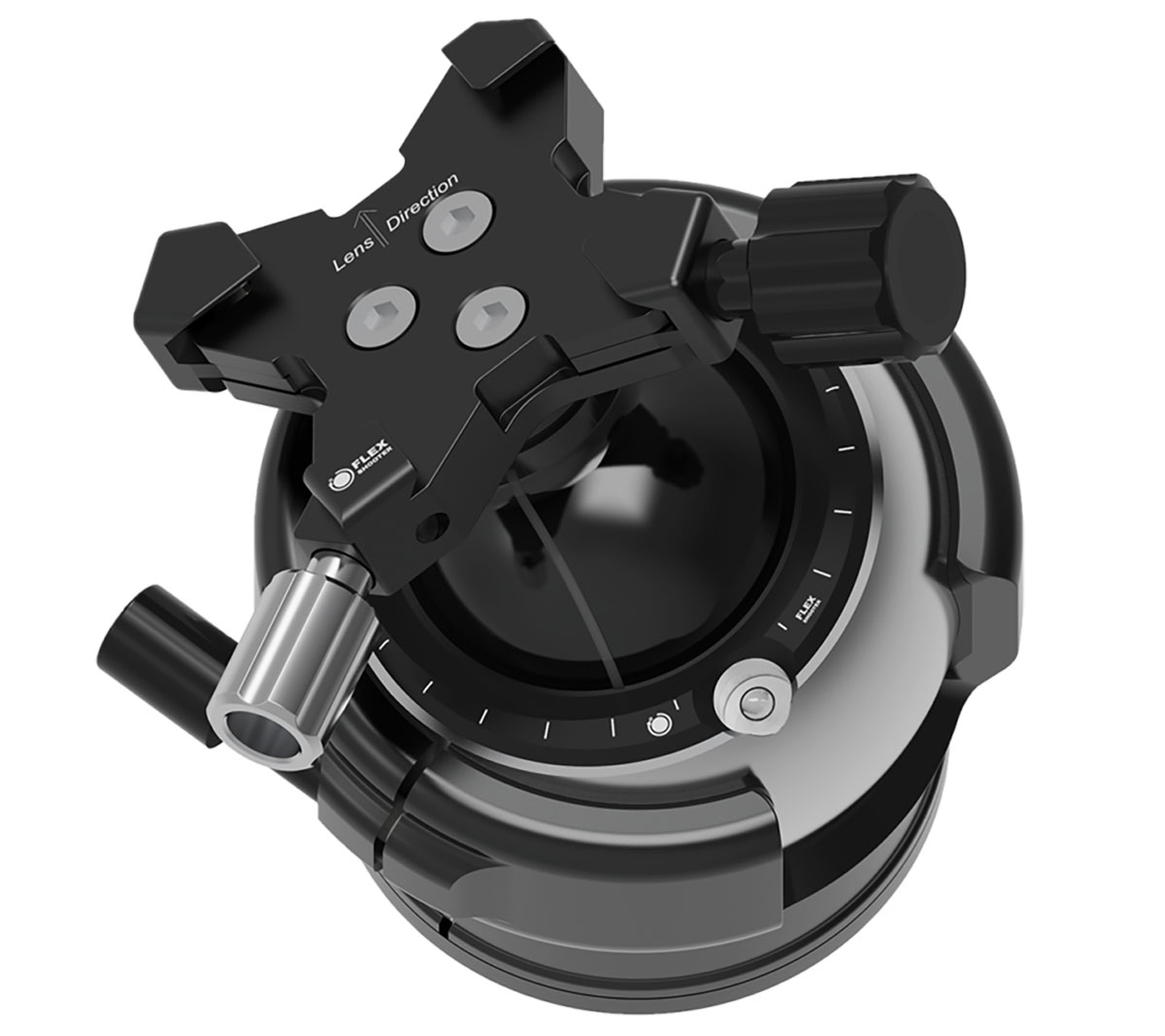 FLEXSHOOTER Extreme, el gran cabezal esférico, 20 kg de capacidad de carga con un peso propio de 1150 g