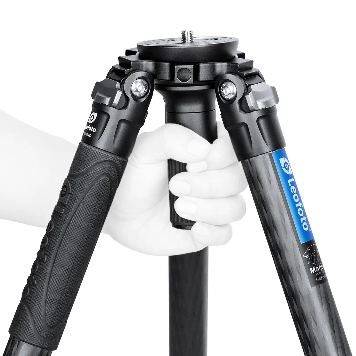 Leofoto LVM-324C Manba treppiede in carbonio con livellamento integrato + testa fluida BV-10