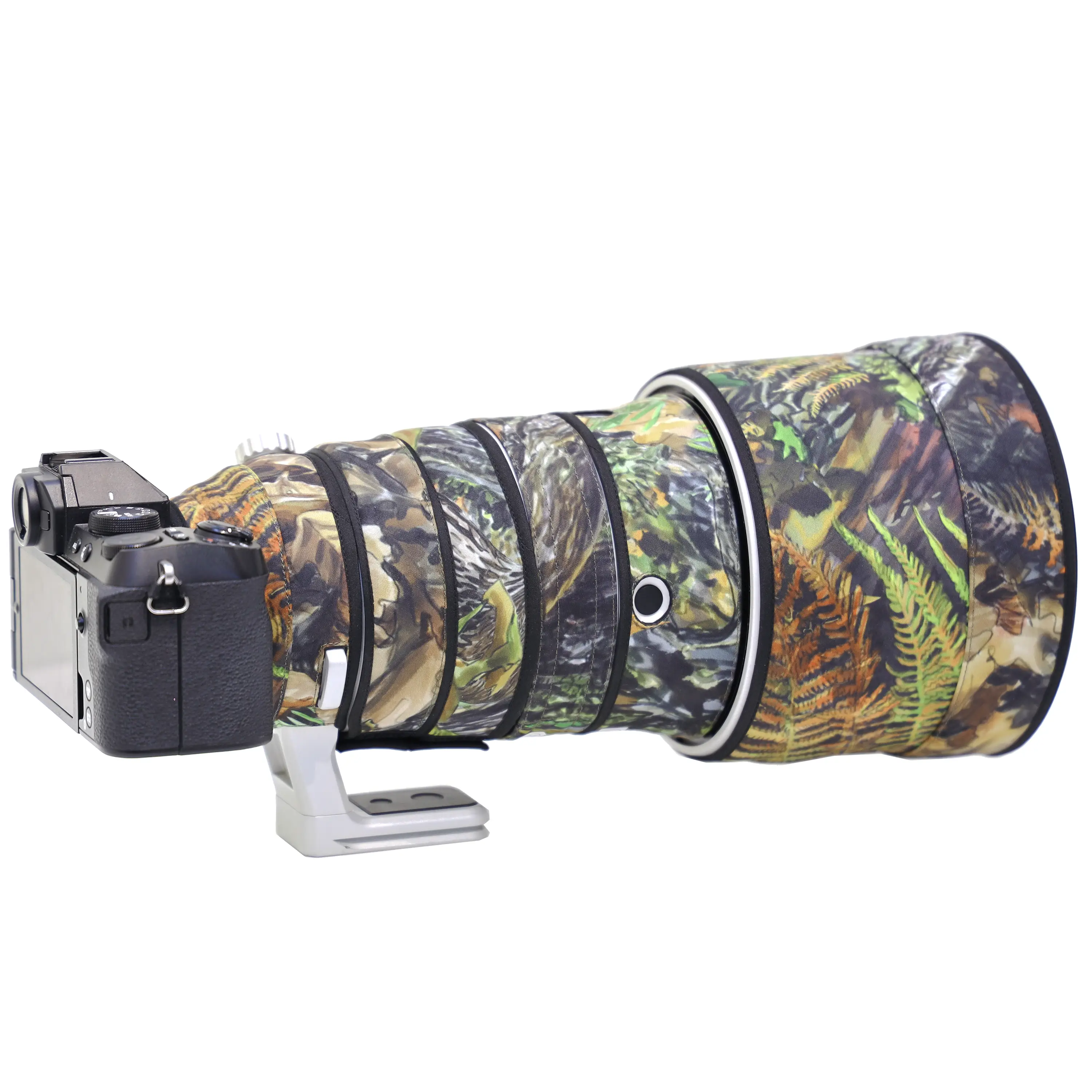 Protection d'objectif ROLANPRO pour Fuji XF 200 mm f/2 R LM OIS WR Camouflage & Imperméable