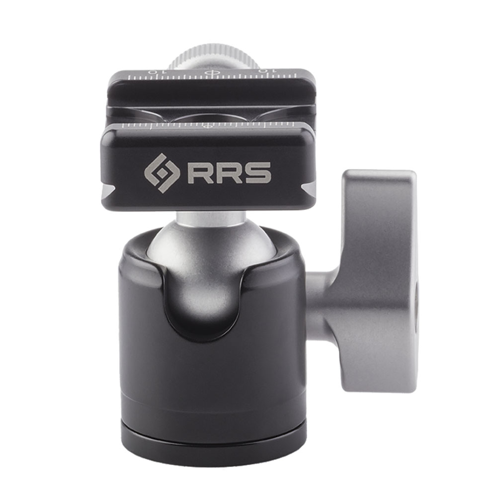 Really Right Stuff BH-25 Pro - Testa a sfera ultraleggera con morsetto a vite compatto B2-mAS - RRS clamp/platform: with B2-mAS screw knob clamp