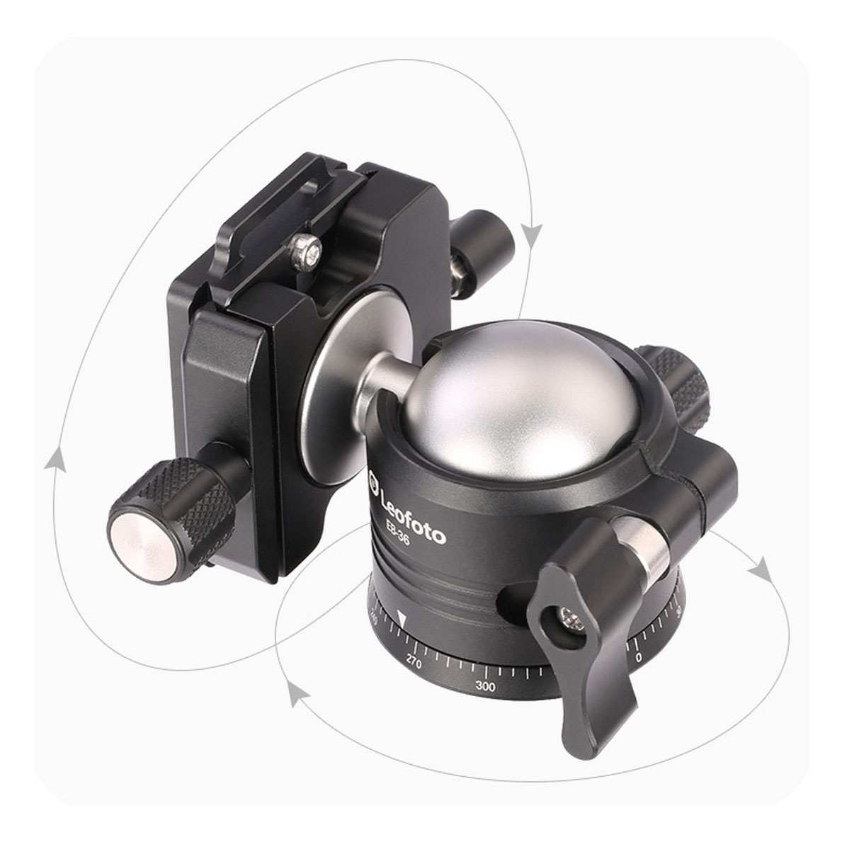 Rótula de bola Leofoto EB-36 con placa de liberación rápida