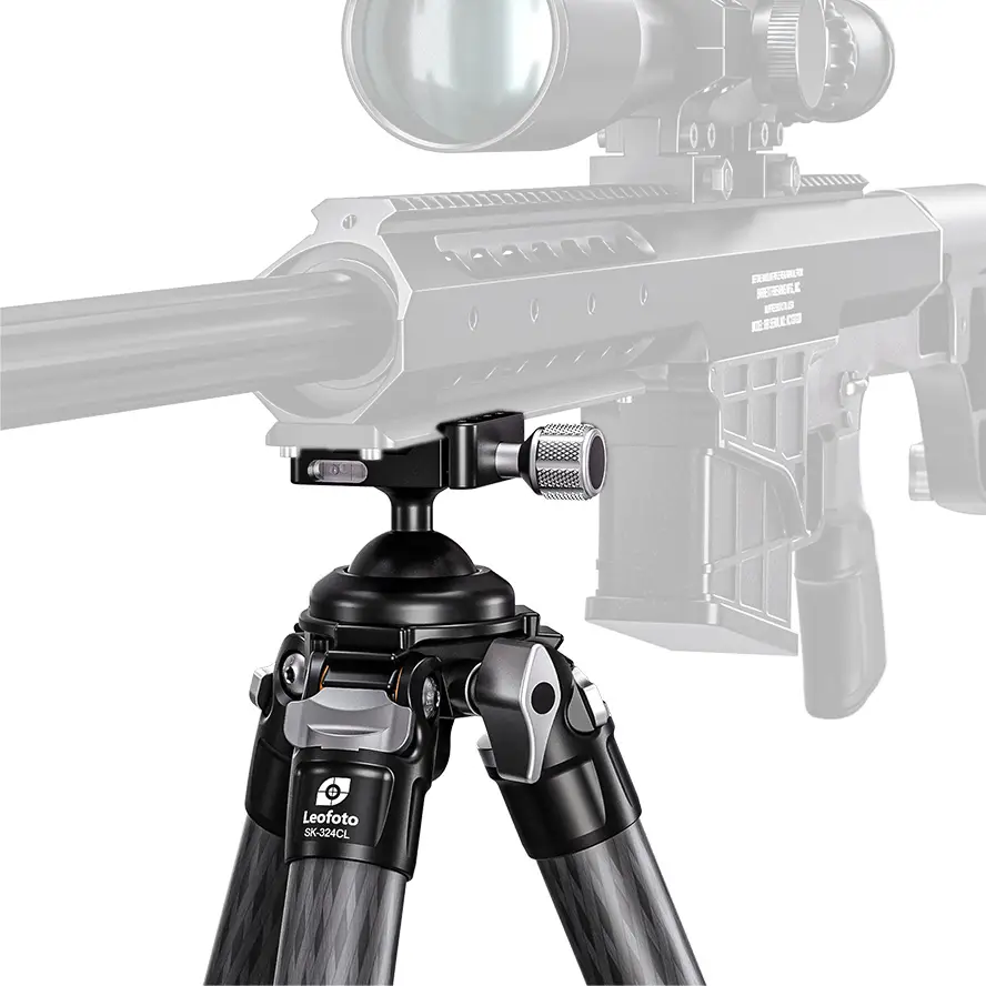 Leofoto SK-324CL treppiede in carbonio a tre gambe con testa a sfera integrata (Arca e Picatinny)