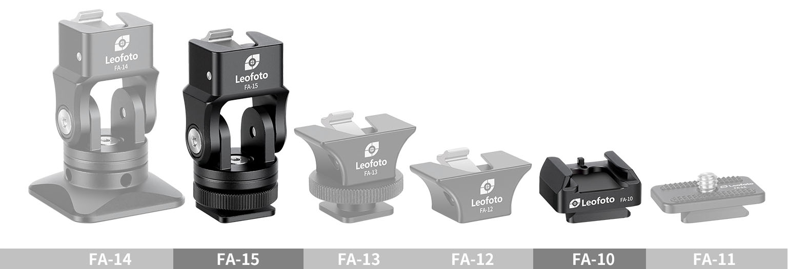Leofoto FA-15 tiltable quick-release platform + FA-10 V quick-release plate
