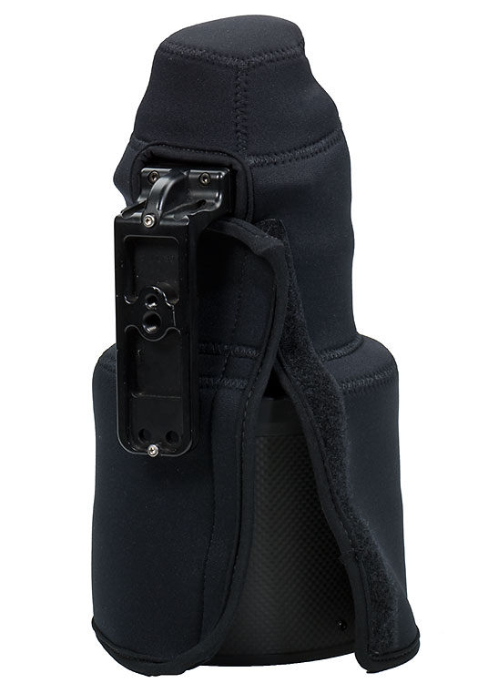 LensCoat TravelCoat für Nikon 200-500mm & 300mm VR/VRII mit Sonnenblende - Farbe:  Schwarz LensCoat