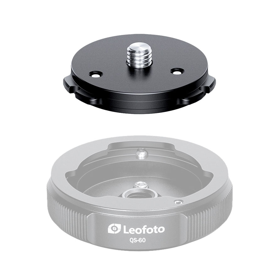 Leofoto Q60 - Piastra a sgancio rapido per base a sgancio rapido QS-60