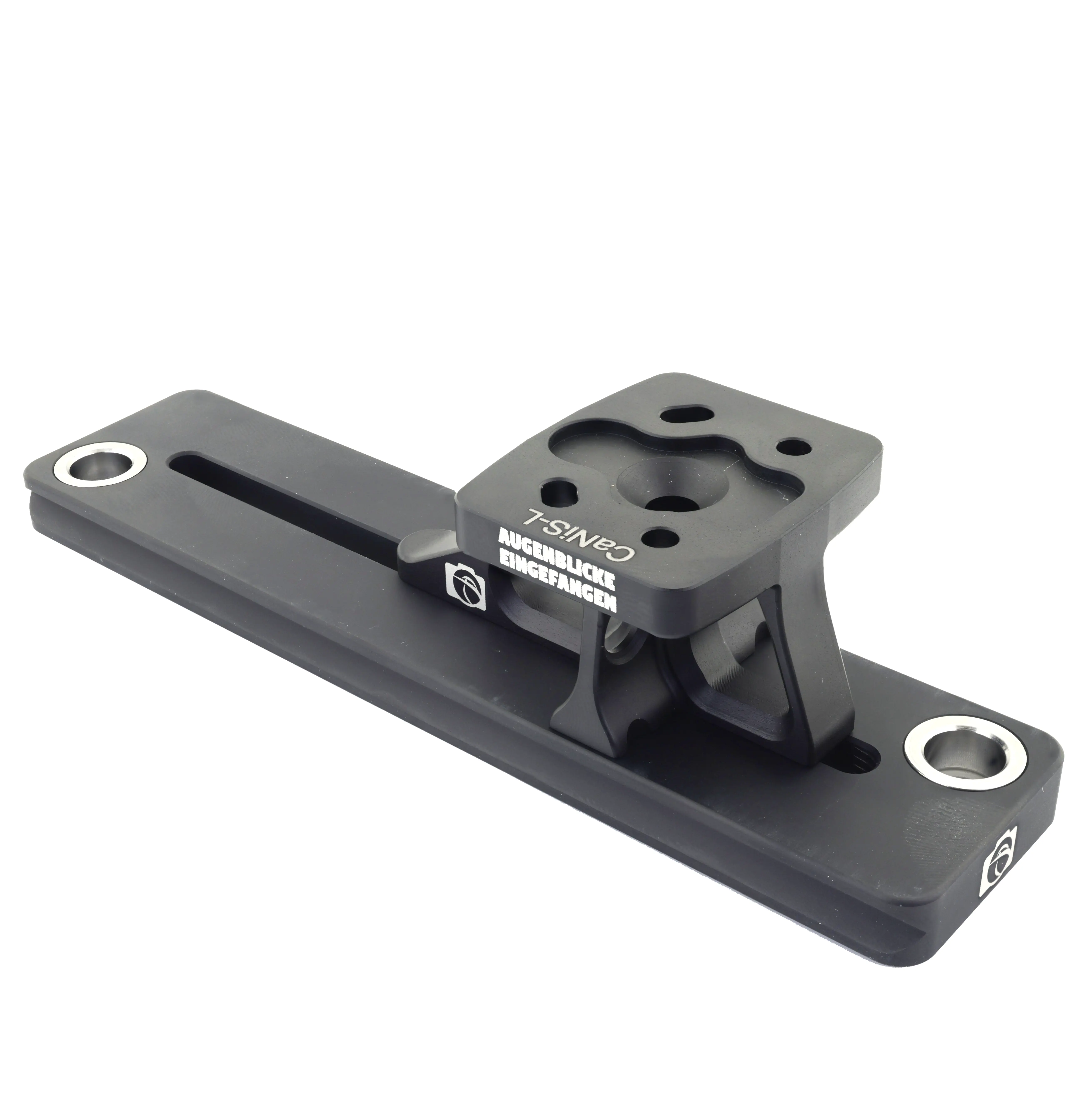 Pata de repuesto modular para objetivos CaNiS-L 160 para teleobjetivos de Nikon-Canon-Sony-Sigma - Lens base: Canon / Nikon / Sony / Sigma (alto) | Lens plate: OP-160 (160 mm) 2 x QD