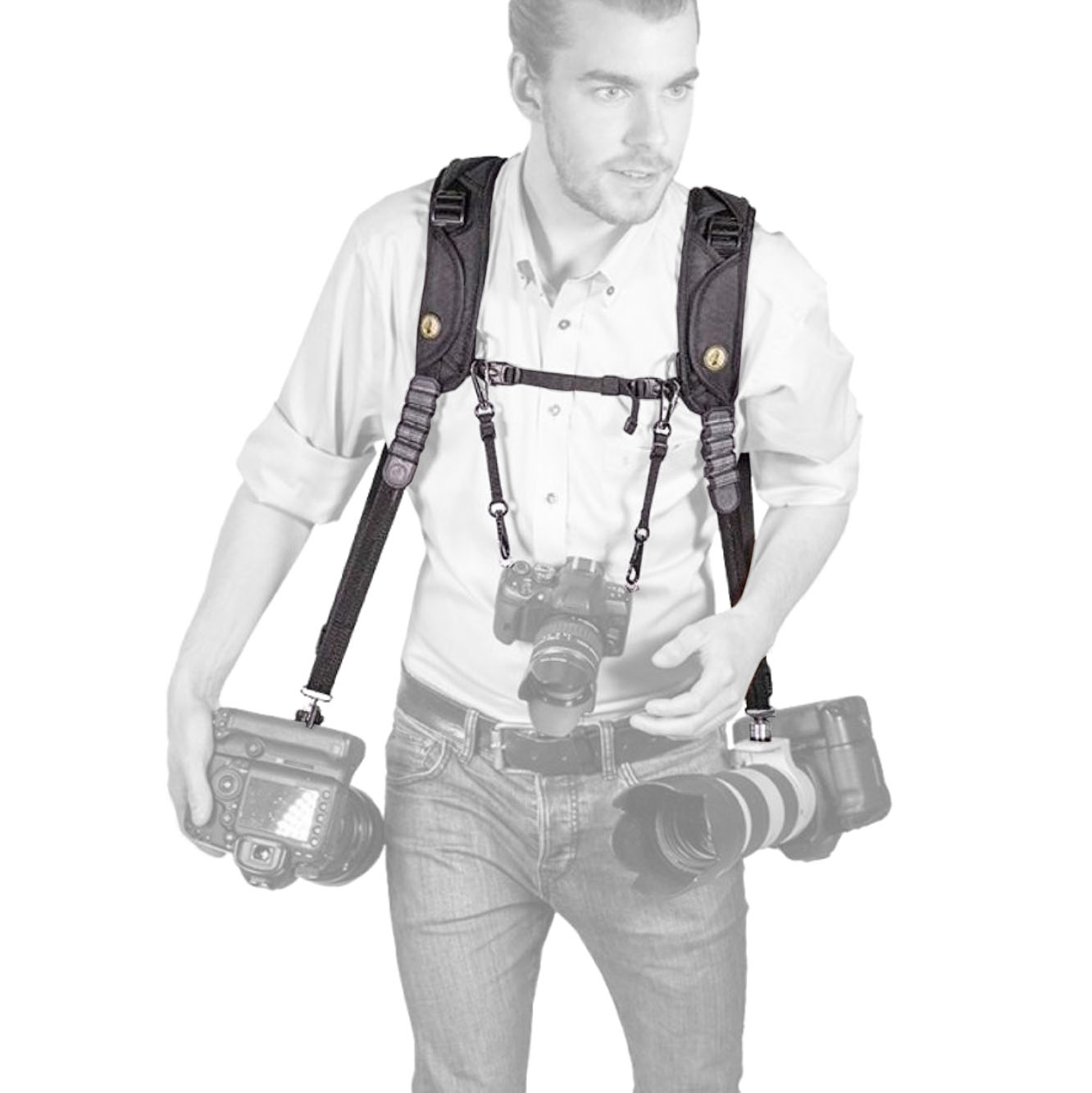 SUN-SNIPER Rotaball DPH - DOUBLE-PLUS-HARNESS Kameragurt