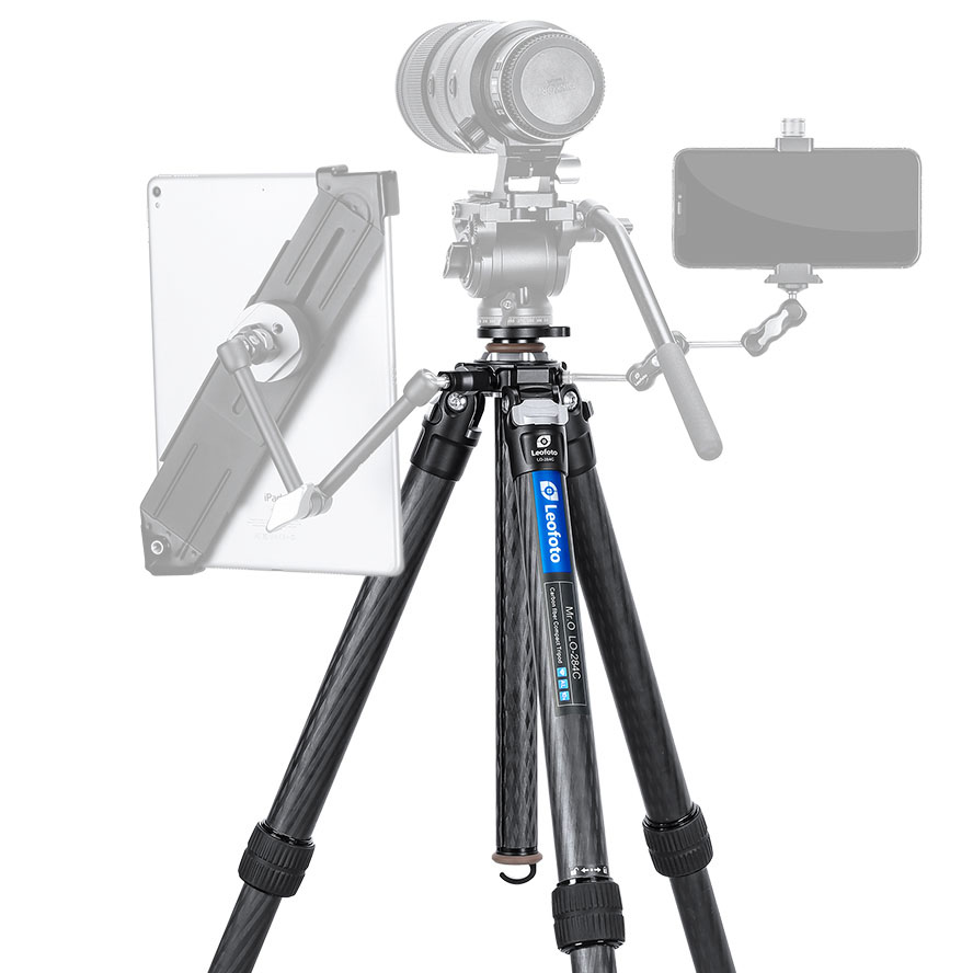 Trípode de carbono Leofoto LO-284C con columna central nivelable