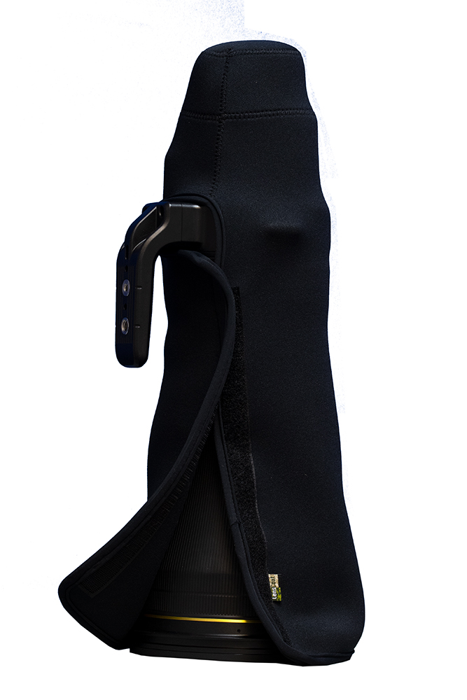 LensCoat TravelCoat für Nikon Z 600mm f/4 TC VR S ohne Sonnenblende Schwarz - Farbe:  Schwarz LensCoat