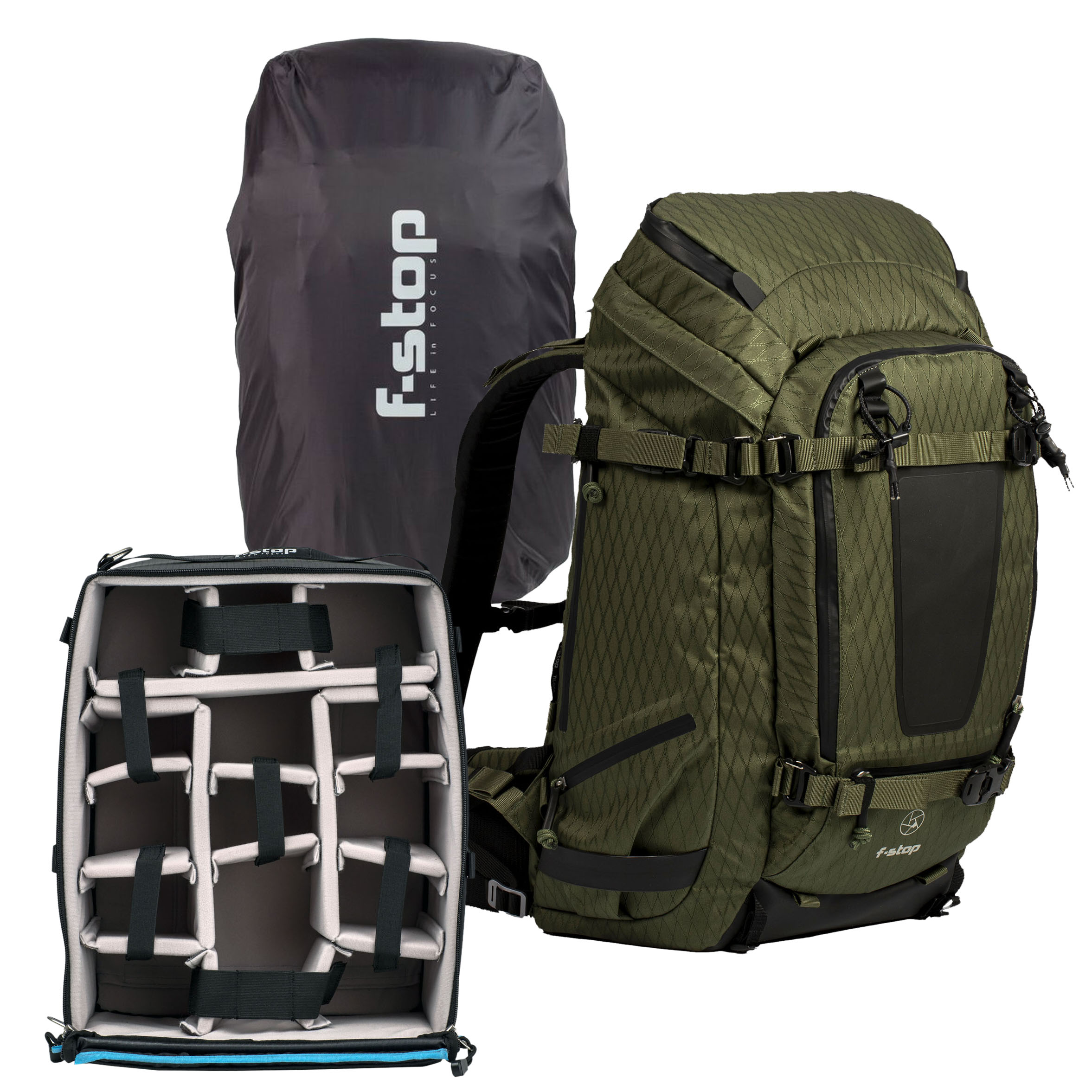 f-stop TILOPA 50L DuraDiamond™ Rucksack Essentials Bundle - Cypress Green