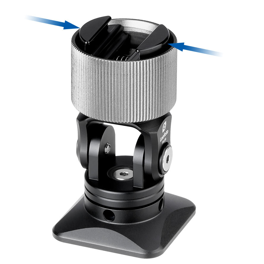 Leofoto FA-09 Cold Shoe Adapter mit Dreh-und Neigefunktion