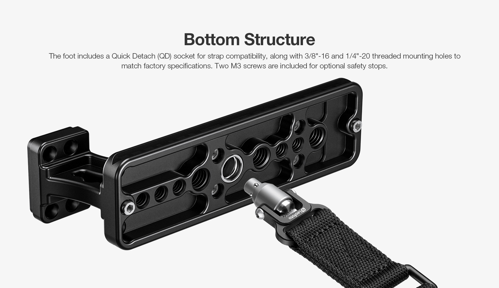 Leofoto SF-04 Ersatzfuß mit QD-Aufnahme für SONY FE 400-800mm f/6.3-8 G OSS