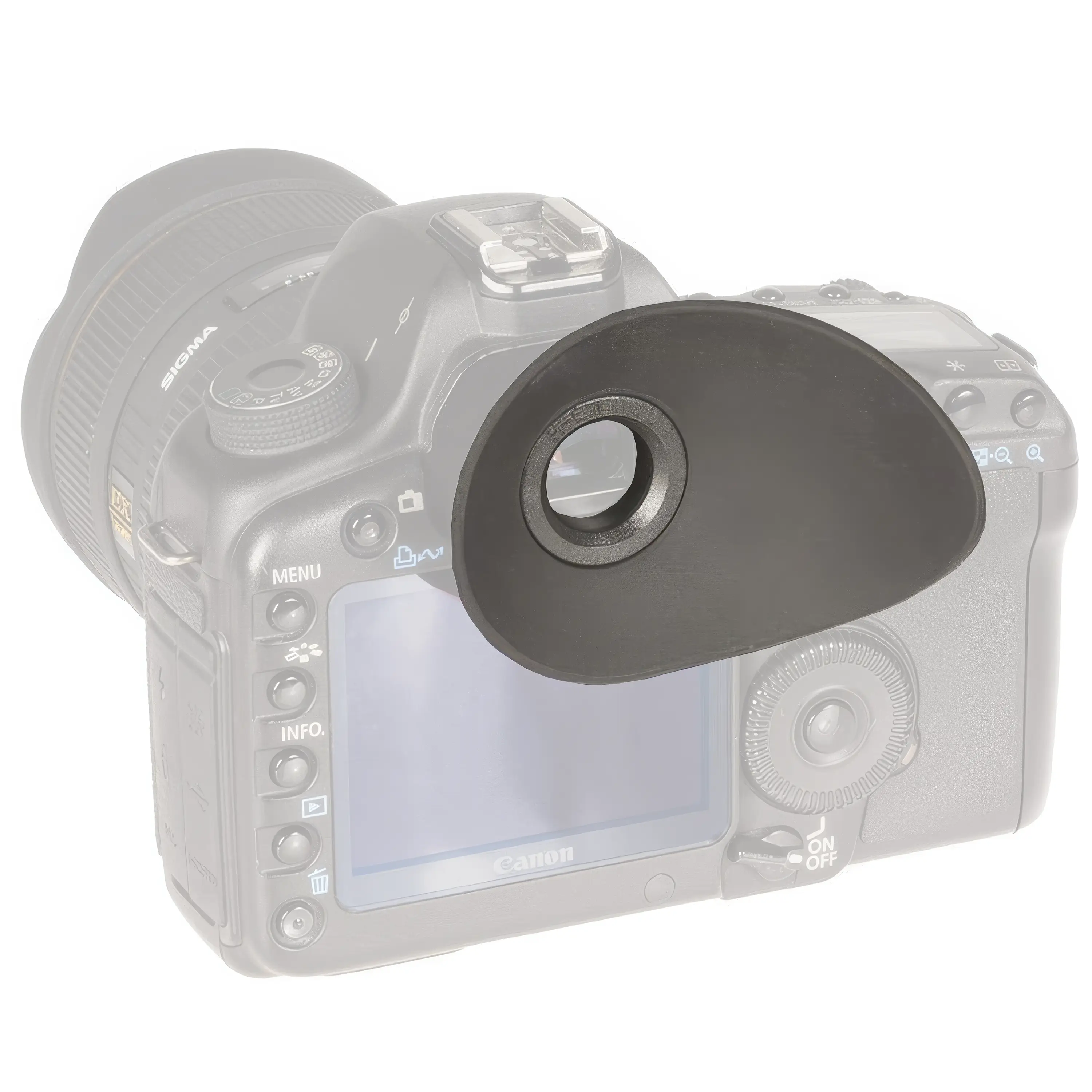 Hoodman Augenmuschel für Canon Kameras mit 18 mm Okular (lang) Ausführung für Brillenträger - HoodEye Augenmuschel: Ausführung für Brillenträger