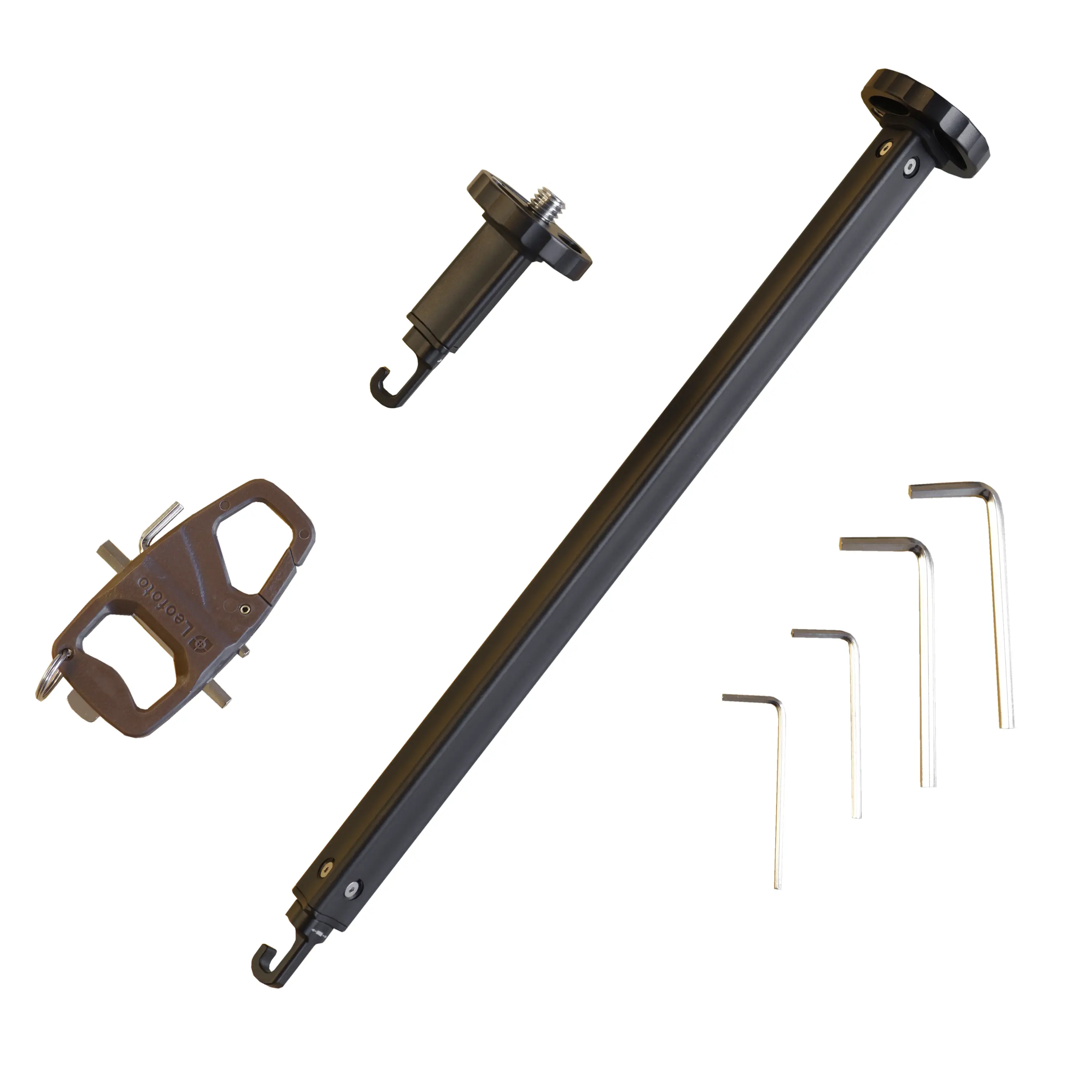 Leofoto LY-224C Treppiede in carbonio + LH-25R Y rosso