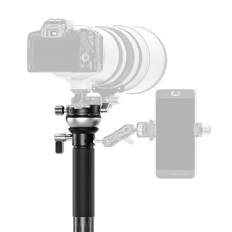 Leofoto MPC-366CL monopiede in carbonio con regolazione rapida dell'altezza e livellamento